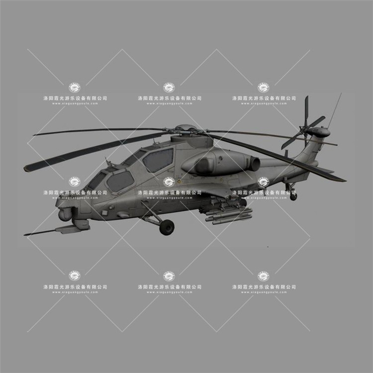 黄山武装直升机3D模型